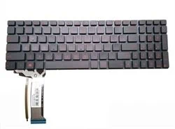 מקלדת למחשב נייד ASUS GL552 backlit keyboard RED עברית אנטר קטן עם תאורה