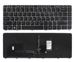 מקלדת למחשב נייד HP EliteBook 840 G3 עברית עם תאורה
