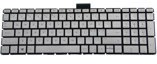 מקלדת למחשב נייד HP 15-bs 250 g6 Silver עברית כסופה