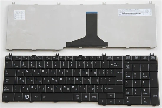 מקלדת למחשב נייד -    TOSHIBA SATELLITE C655 KEYBOARD