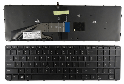 מקלדת למחשב נייד HP Probook 650 G2, 655 G2 עברית + תאורה