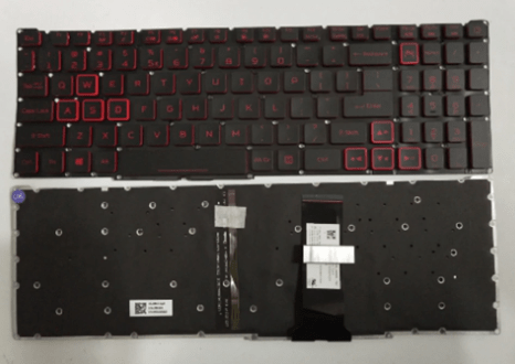 מקלדת למחשב נייד Acer Nitro AN715 AN515 backlit red print small enter
