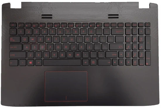 כיסוי עליון + מקלדת למחשב נייד ASUS GL552V מפירוק (שחור אדום)