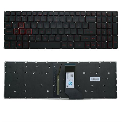 מקלדת למחשב נייד Acer Nitro AN515 red print עברית עם תאורה