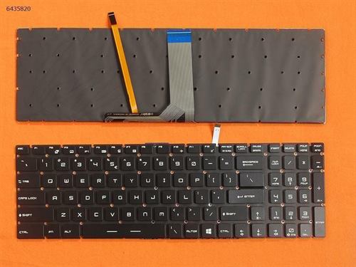 מקלדת למחשב נייד MSI GE62 backlit small enter תאורה עברית