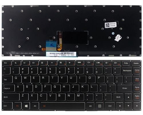 מקלדת למחשב נייד Lenovo YOGA 500-13  עברית + תאורה