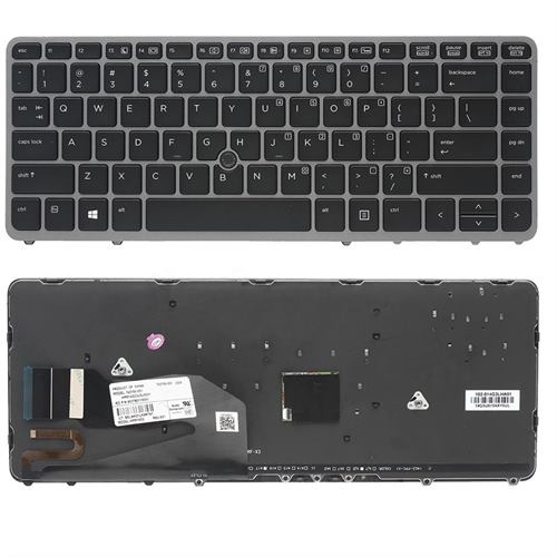 מקלדת למחשב נייד HP Elitebook 840 G1 עברית כולל תאורה ומסגרת