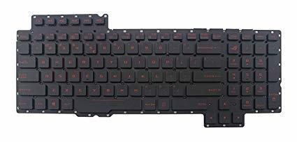 מקלדת למחשב נייד Asus Rog G752 Backlit small enter אנטר קטן עברית עם תאורה