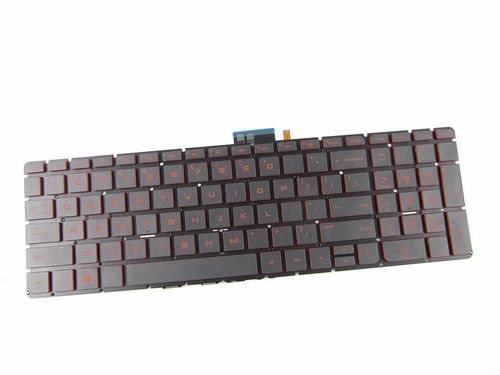 מקלדת למחשב נייד HP Omen 17-W000 Red Print עברית אנטר קטן