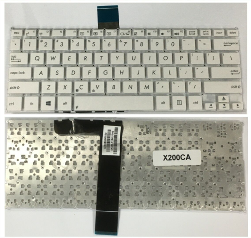 מקלדת למחשב נייד  Asus X202 X202e X201 X201e X200 X200C X200CA X200L לבן